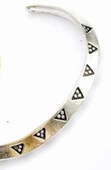 Preview: Wikinger-Armreif - für kräftige Arme - versilbert